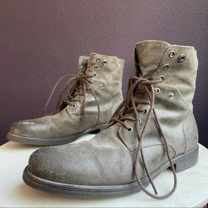 Aston Grey Brooklyn Fold Down Leather Boots